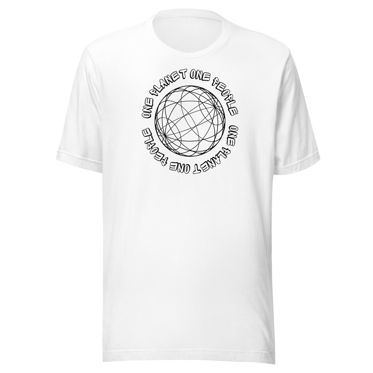 One planet one people t-shirt